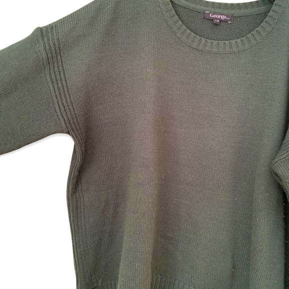 Deep Forest Green Knit Sweater - Picture 3 of 5
